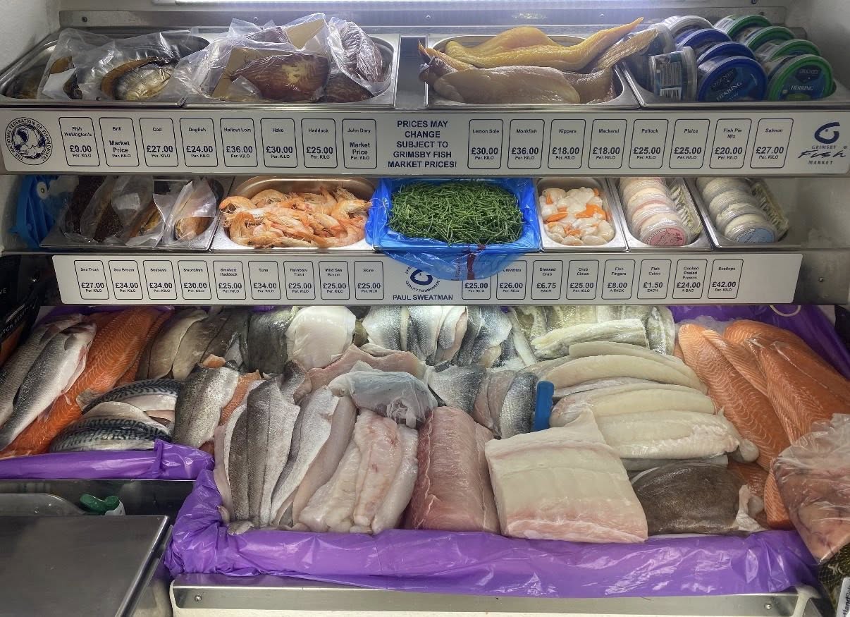 Fresh fish on display