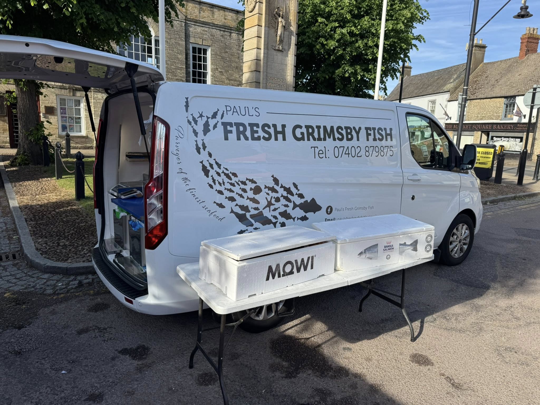 Paul's van at Tamworth market